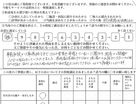 お客様の声